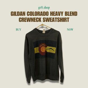 Gildan Colorado Heavy Blend Crewneck Sweatshirt Medium Charcoal Gray